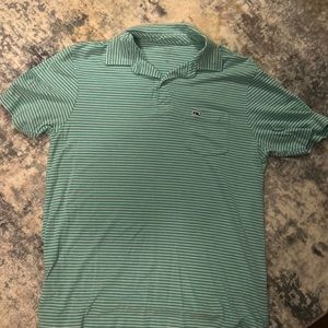 Vineyard vines plaid green short sleeve